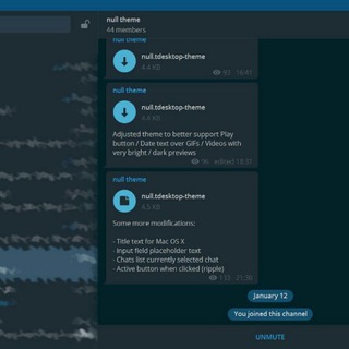 Telegram Desktop | Android themes